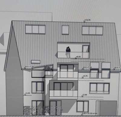 Erstbezug! Moderne 2 Zi.- Penthouse - Whg., 82m², Balkon, Aufzug, Stellplatz auf Wunsch