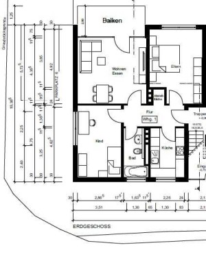 3-Zimmer Erdgeschosswohnung mit Balkon in Emsdetten