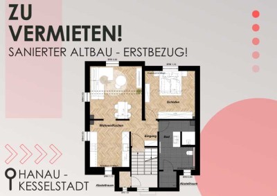 Erstbezug nach Sanierung! 2,5-Zimmer-Altbau-Wohnung