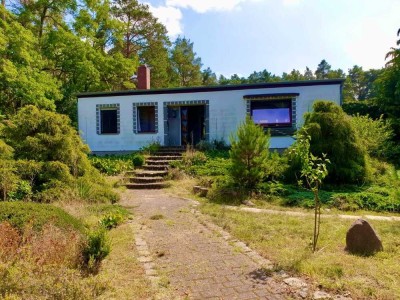 "Ihr Platz im Grünen - Haus mit überdachter Terrasse, Teich & großem Garten direkt am Waldrand"