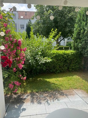 Schöne 3,5-Zimmer-EG-Wohnung mit Terrasse/Garten und Einbauküche in Kornwestheim-70806