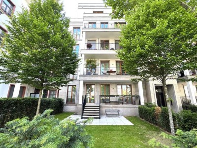 Exklusive Wohnung mit Terrassen, Garten und Tiefgaragenplätzen im Holzhausenviertel
