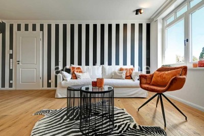 MÖBLIERT - COOLES DESIGN - Exklusive Wohnung mit Balkon