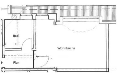 1-Zimmer-Wohnung im Grünen