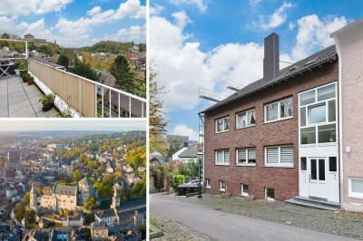 PHI AACHEN - Gepflegte 4-Zimmer-Wohnetage mit Terrasse und Blick auf die Stolberger Burg!