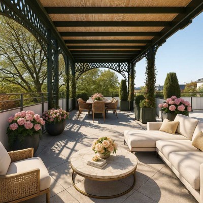 Penthouse mit exklusivem Dachgarten am Englischen Garten – Friedensengel!