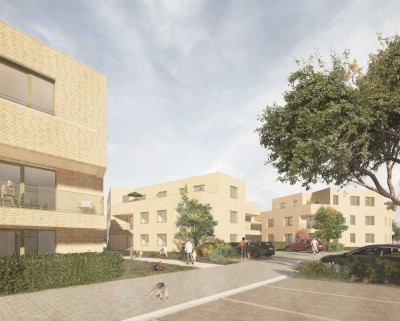 moderne Wohnung mit Dachterrasse im Energieeffizienzhaus