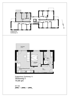 Erdgeschoss Wohnung  in einer ruhigen Wohnlage!