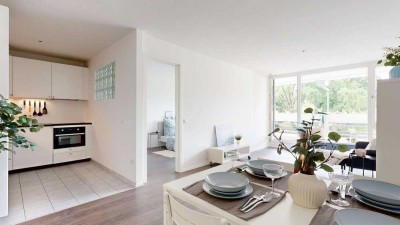 Wohlfühlen in Bestlage – 2-Zimmer-Wohnung mit Sonnenloggia in Ottobrunn