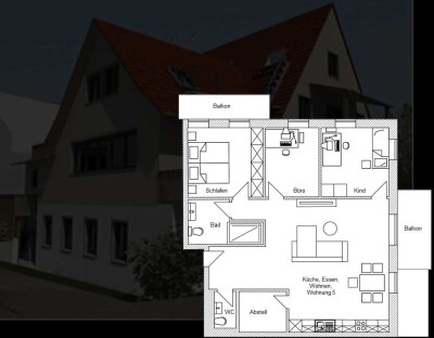 Erstbezug 4,5-Raum Wohnung mit gehobener Innenausstattung und EBK in Eckenweiler