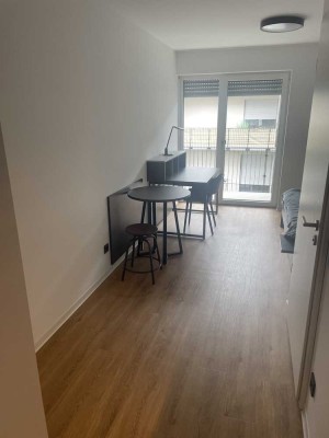 Modern 1-Room Apartment with Balcony, Built-In Kitchen and Parking