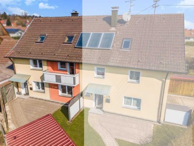 Wohnung bzw. DHH mit Terrasse. Bezugsfrei!