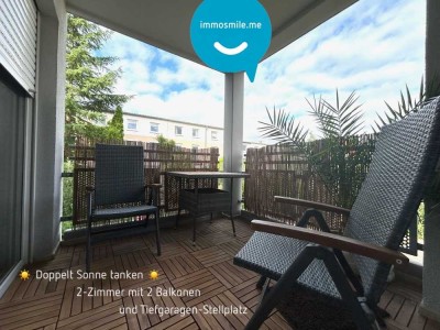 2-Raumwohnung • in Chemnitz • ruhige Lage • 2 Balkone • Tiefgarage • jetzt mieten!