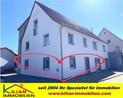 KILIAN IMMOBILIEN!  KOMPLETT RENOVIERTE 3 ZI. ERGESCHOSS ETW MIT 77 M² IM 4-PART.HAUS IN RÖTTENBACH!