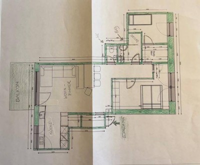Neu renovierte 2-Zimmer Erdgeschosswohnung mit Balkon