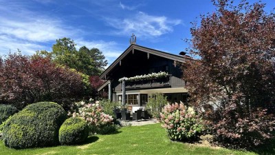 Bestlage Rottach-Egern: Klassische Landhausvilla mit parkähnlichem Garten