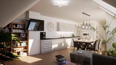 JETZT INVESTIEREN! Weitläufige 2-Zimmer-Wohnung mit offenem Wohnkonzept und begehbarem Kleiderschrank - Erstbezug + Küche inkl.!