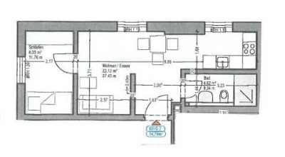 Neu renovierte 2-Raum-Wohnung mit EBK in Remagen