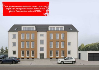 KfW-Förderdarlehen verfügbar – helle Gartenwohnung mit 5 Zimmern, KfW 70 EE Standard
