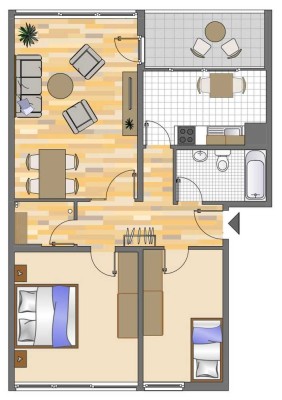 Demnächst frei! 3-Zimmer-Wohnung in Gelsenkirchen Hassel