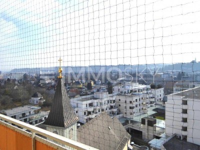 Wohnen im Stadtzentrum, mit Blick über Wels - 2 Zimmer, Loggia, 10. OG