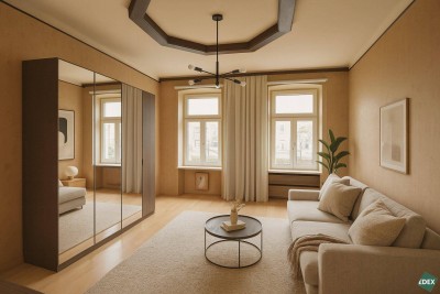 Sanierungsbedürftige 4-Zimmer-Altbauwohnung in Toplage mit viel Charme