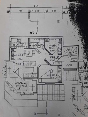 3-Zimmer-Wohnung mit großen Balkon und alleinigen Flur in Rödental