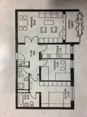 Renovierte 3-Zimmer-Wohnung mit Balkon im 1. OG in Celle