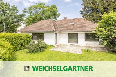 Einfamilienhaus-Bungalow mit schönem Südgarten (5 Gehminuten zur S-Bahn)