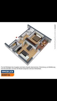 Frisch renovierte 2-Raum-Wohnung mit Balkon und Einbauküche in Bad Tölz