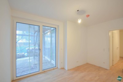 Erstbezug: Schöner 3-Zimmer-Neubau mit Terrasse und Garten