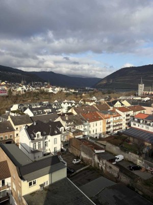 Panoramablick auf Rhein und Nahe