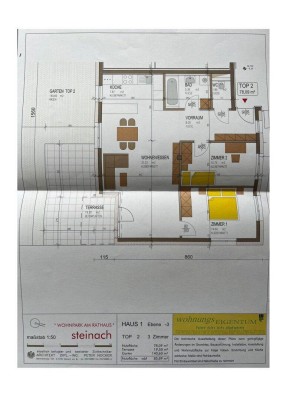 Zentral gelegene 3,5-Zimmer-Wohnung mit großzügigem Garten und Tiefgaragenabstellplatz in Steinach am Brenner