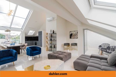 Möbliertes Luxuspenthouse auf zwei Ebenen am Krausnickpark
