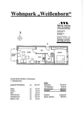 Attraktive 2-Zimmer-Wohnung mit Balkon in Zwickau
