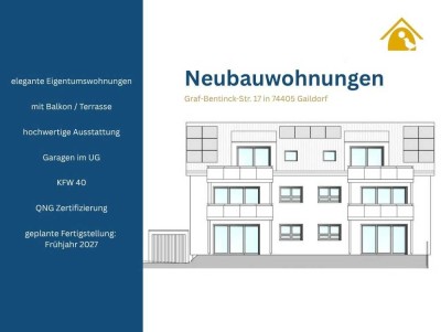 Wohnen mit Perspektive – Hochwertige, KfW-geförderte Neubauwohnungen in Gaildorf