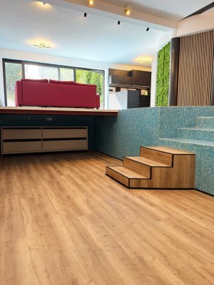 Stylische Souterrain-Loftwohnung mit Terrasse, Design-Bad & neuer Einbauküche – Erstbezug!