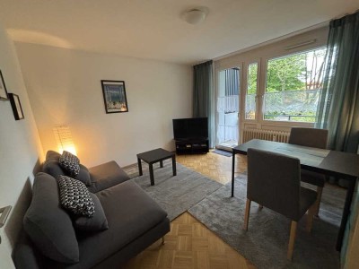 Komplett möblierte 1-Zimmerwohnung Nähe Seepark