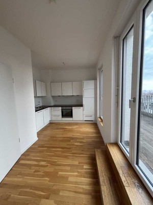 Wohnen mit Aussicht - 2,5-Raum-Wohnung mit Einbauküche und Balkon