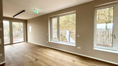 Neubau: 3-Zimmer mit Balkon / rollstuhlgerecht - AUCH OHNE PFLEGEGRAD MÖGLICH!