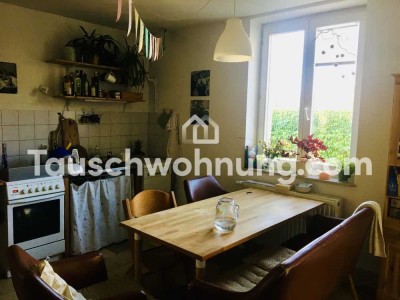 Tauschwohnung: Wunderschöne 3-Zimmer Altbau gegen 4 Zimmer mit Grün :)