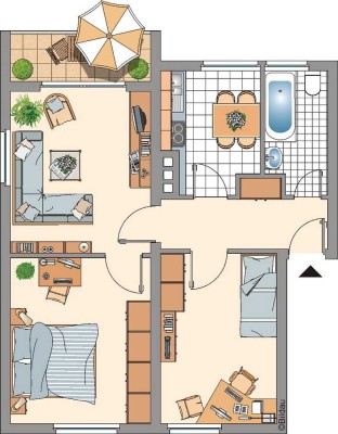 Demnächst frei! 3-Zimmer-Wohnung in Eschweiler Hücheln