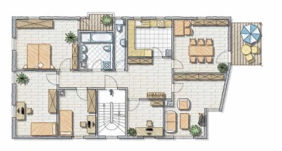*** Sanierte Altbauwohnung im Esslinger Zentrum mit 2 Balkonen, ideal für 6er WG! ***