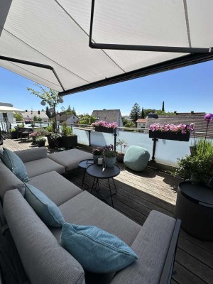 Exklusives Penthouse mit Fernsicht und Holzkamin - Luxuswohnen im Osten Münchens