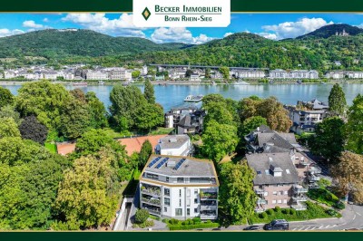 Exklusive 4-Zimmer-Penthouse Wohnung mit TG-Stellplatz in unmittelbarer Rheinnähe von Bonn-Rüngsdorf