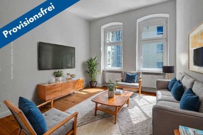 PROVISIONSFREI! Geräumige 2-Zimmer-Altbauwohnung mit 74,81qm im Rudolfkiez in Friedrichshain!