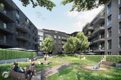 Neuwertig: "Aachen-Mitte-Mitte": Schöne 2-Zimmerwohnung, KDB mit EBK, Erdgeschoss