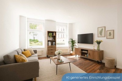 Viel Raum für Ideen: 4-Zimmer-Wohnung mit eigenem Garten - Wohnen und Arbeiten stilvoll vereint