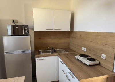 Single-Glück: Möbelierte 1-Raum-Wohnung