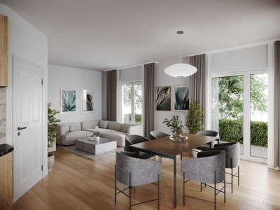 Inkl. Terrasse, Gartenanteil, Stellplatz, Fußbodenheizung u.v.m.: Bahnhofsnahe Wohnung in Wünsdorf